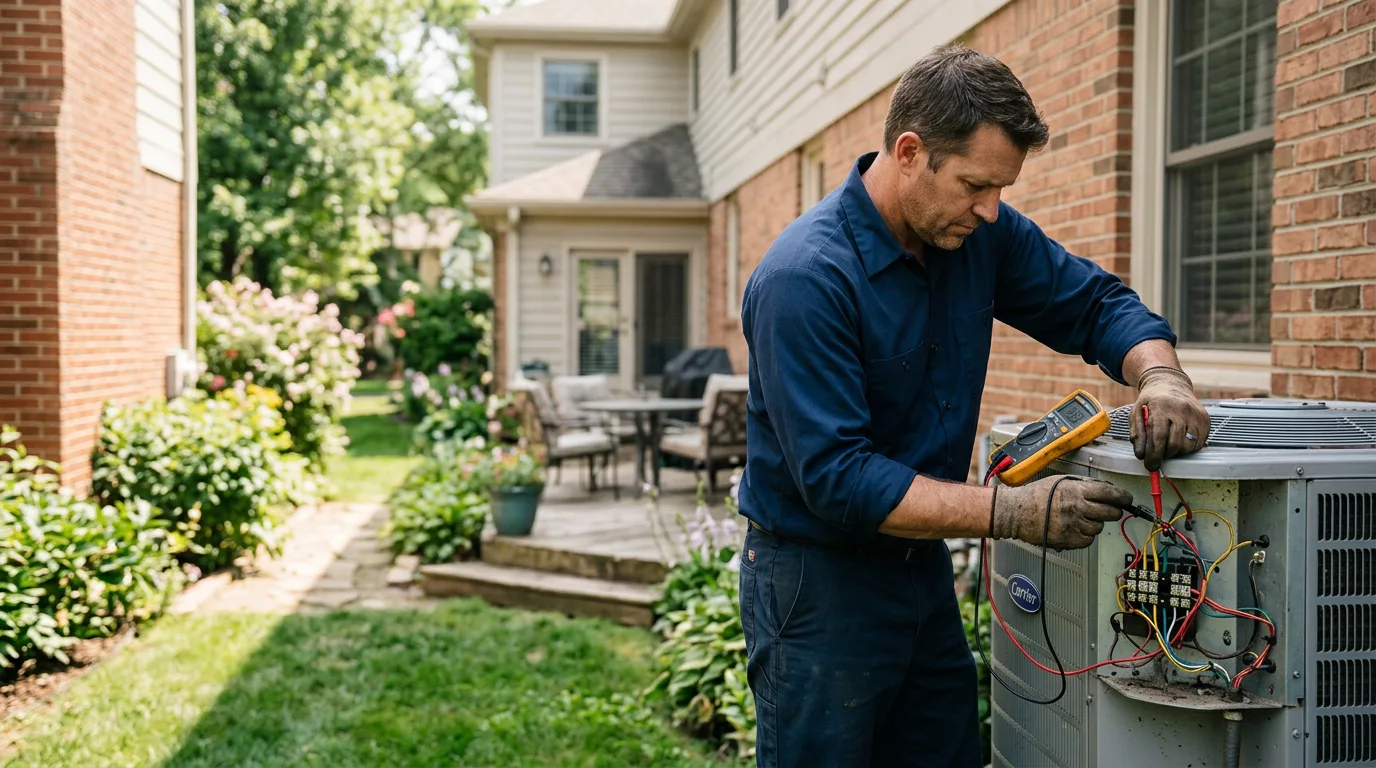HVAC technician working near Maxwell, IA